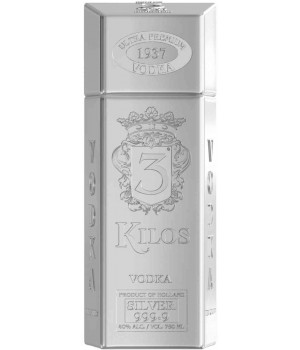 Водка "3 Килос Сильвер" / "3 Kilos Silver" vodka. 0,75 л. 40%