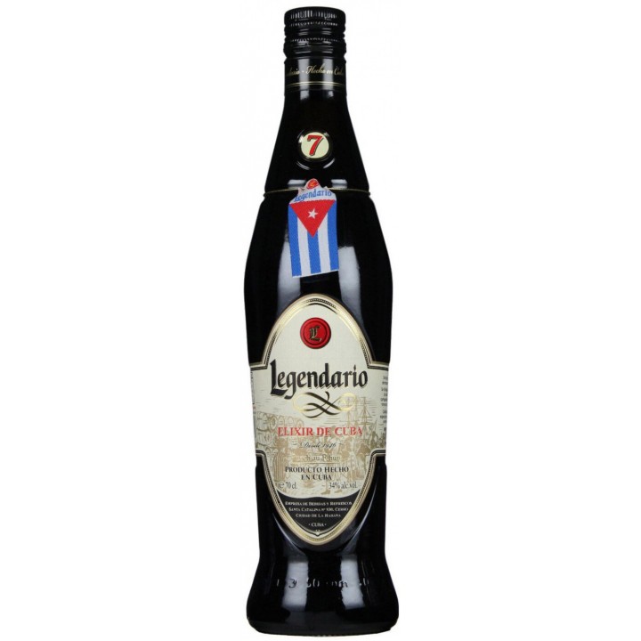 Ром выдержанный "Легендарио Эликсир Де Куба" / "Legendario Elixi 0,7 л. 34%