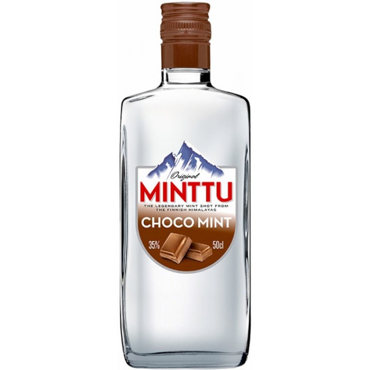 Ликёр "МИНТТУ ШОКОЛАДНАЯ МЯТА" со вкусом шоколада и мяты 0,5 л. 35%